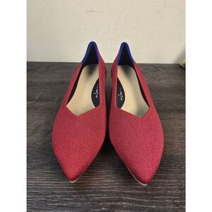 Rothy's Women's Burgundy Size 7 Block Heel Pointed Toe
